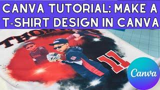 SUBLIMATION DESIGN  USING CANVA PRO  How to Use Canva Pro to design T-Shirt Images For Beginners