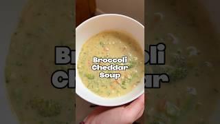 Broccoli cheddar soup recipe  a quick cozy healthy and easy recipe for dinner tonight