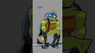 Colour test for my little animation #animation #rottmnt #rottmntleo #saverottmnt