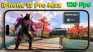 IPHONE 15 PRO MAX 120 FPS & MAX GRAPHICS GAMEPLAY  COD MOBILE 