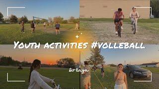 Youth Activities #bike race# volleyball 