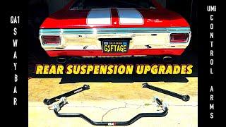 1970 chevelle ss gets new UMI lower control arms and QA1 sway bar