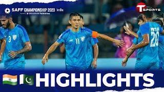 Highlights  India vs Pakistan  SAFF Championship 2023  Football  T Sports