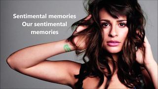 Lea Michele - Sentimental Memories with lyrics