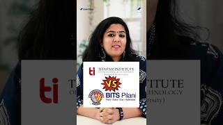 Thapar University VS BITS Pilani?TIET VS BITS #shorts #BTech #TIET #BITS #BITSPilani #Admission