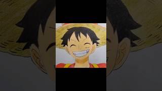 Drawing Luffy until he laughs at me #shorts #luffy #onepiece #howtodrawluffy #animeart #viralshort