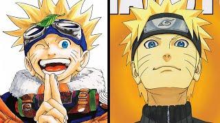 A Evolução da Arte de Naruto