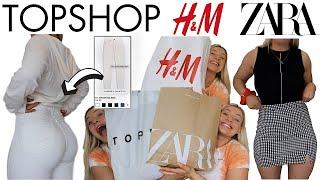 SPRING TRY ON HAUL 2020  ZARA TOPSHOP H&M