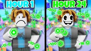 How much robux can I make in 24 hours  Roblox