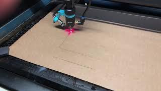 Laser cutting custom cardboard shipping boxes