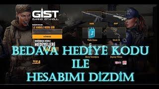 BEDAVA HEDİYE KODU İLE HESABIMI DİZDİM 