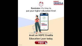 #HDFCCredila  Its time to put your higher education first