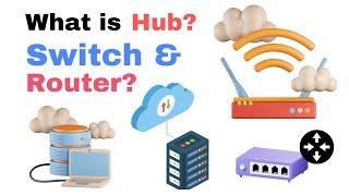Hub  switch and Router How they work differences advantages and disadvantages