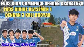 PANAS‼️EVOS BION COMEBACK BOOYAH KETIGA UNTUK EVOS DIVINE NEW ERA  Turnamen DGWIB FF Indonesia