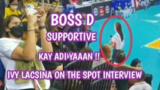 Deanna Wong Very supportive Kay Ivy Lacsina on the go Rin sa instant interview #deavy