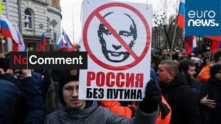 Opposition urges Russia without Putin in rally to remember murdered politician Boris Nemtsov