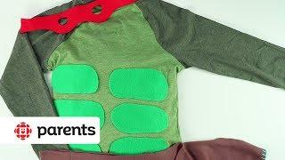 Easy No-Sew Costumes Ninja Turtle