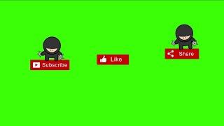 Ninja  LikeSubscribe and share Green Screen Video Free Stock Footage by GTM VIDEOS.