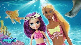 Swimming with Mermaid Barbies  UniLand Kids