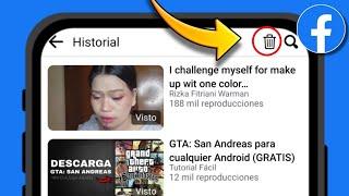 Ver y BORRAR HISTORIAL DE VIDEOS VISTOS en Facebook 2024