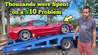 My Friend Spent $2k trying to get his Project Corvette to Run. I Fixed it for $10 in 5 Minutes