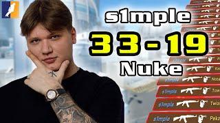 Highlight POV s1mple  ALL PEEK 33-19  Nuke  CS2 FACEIT  Sep 11 2024