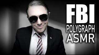 FBI Agent Polygraph Test ASMR Writing Sounds Soft Spoken Ear to Ear Tapping Glove Sounds ASMR