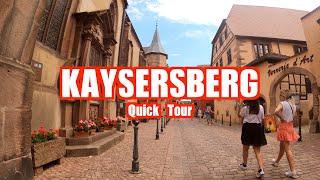 Tour of Kaysersberg in France in 4K - Alsace