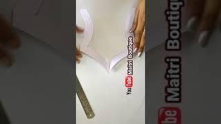 Sweetheart  neck cutting very easy  #shortsneckline cutting #short #ytshorts