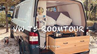 Roomtour VW T5 Campervan - DIY Camper Selbstausbau  Vanille