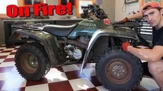 CDI Box Catches Fire On Honda Fourtrax ATV What Went Wrong?