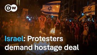 Israel Protesters return to streets to demand hostage release deal  DW News