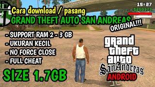 CARA DOWNLOAD  PASANG GAME GTA SAN ANDREAS ORIGINAL DI ANDROID  SIZE KECIL 