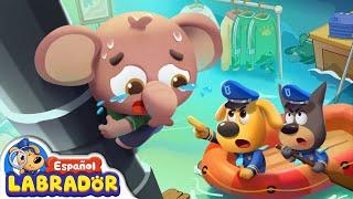 Sheriff Labrador - Cuidado con las Carreteras Inundadas  Videos para Niños  BabyBus en Español