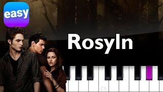 Bon Iver & St. Vincent - Roslyn  EASY PIANO TUTORIAL