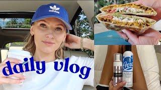 vlog faith chats homemade crunchwrap + tiktok self tanner tip