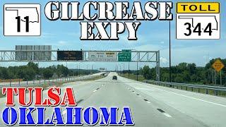 Gilcrease Expressway - Tulsa - Oklahoma - 4K Highway Drive