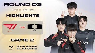 PLAYOFFS R3 LCK SPRING 2024  R3 - MATCH 02  T1 VS DK  ZEUS CẦM VAYNE ĐI TOP GIÚP T1 THẮNG  DK 2-0