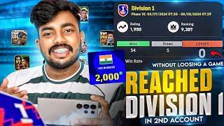 REACHED DIVISION 1 IN MY 2ND ACCOUNT WITHOUT LOOSING A MATCH‍  പരാജയമറിയാതെ ഇനിയെത്ര ദൂരം?