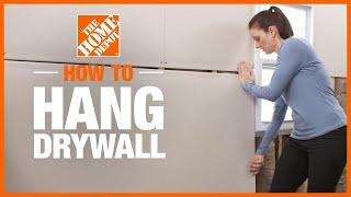 How to Hang Drywall  The Home Depot