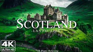 FLYING OVER THE SCOTLAND 4K UHD - Relaxing Music Along With Beautiful Nature Videos - 4K Video HD