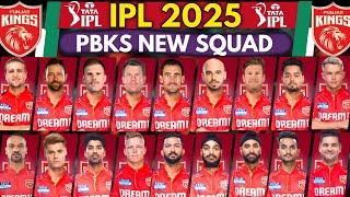 IPL 2025  Punjab Kings Team New Squad  PBKS Squad For IPL 2025  PBKS Team 2025