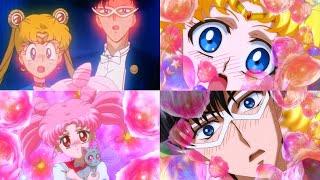 When Usagi & Mamoru found out Chibiusa is their daughter 1994 vs 2015