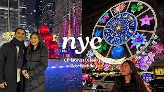 NYC  Saks 5th Ave Rockefeller Christmas Tree Radio City + Kids Birthday 