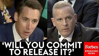 SHOCK MOMENT FBI Official Admits Doc Alleging Biden Took $5 Million In Bribes Exists To Hawley