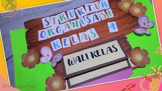 3. Membuat Struktur Organisasi Kelas  SD