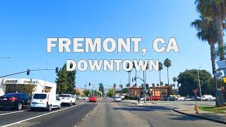 Fremont CA - Driving Downtown 4K