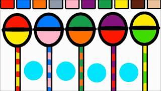 Lollipop Candy Coloring Page for kids