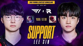 FAKER YASUO KERIA DESTEK LEE SIN ALIYOR  T1 VS KT ANALİZ + ÇEKİLİŞ SONUÇLARI