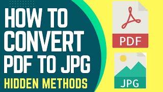 PDF TO JPG -  how to convert pdf to jpg for free – pdf to image hd  - Using Offline and Online Pc